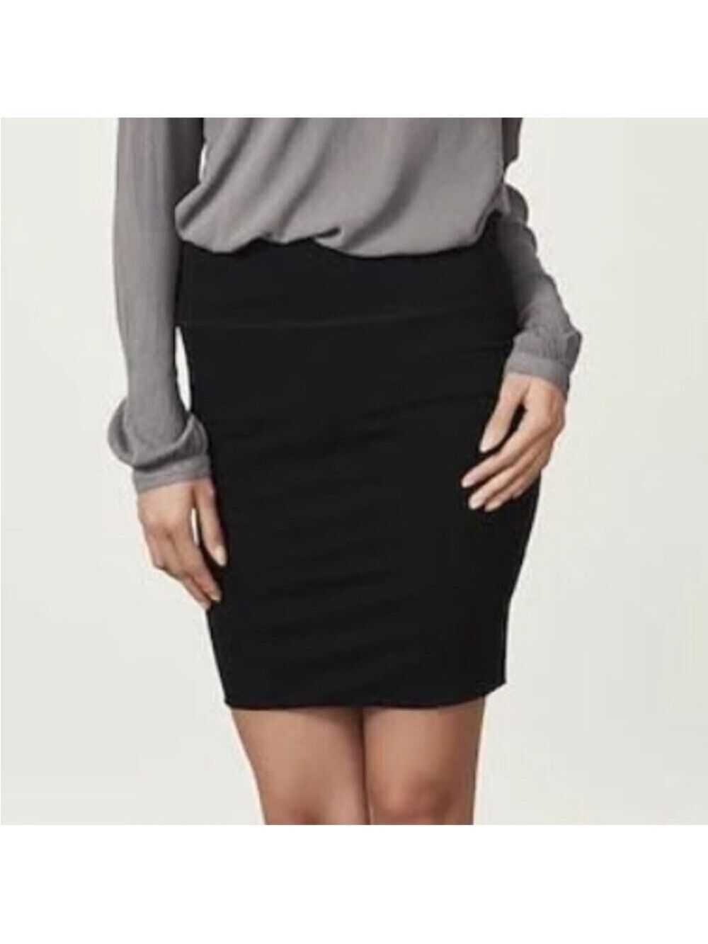 Kaffee Penny Stretch Jersey Pull On Mini Skirt, Sz XXL